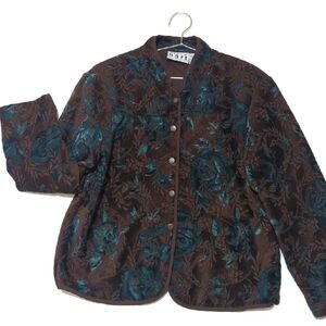 Vintage | Karen Hart | Floral Tapestry Coat | Bohemian | Shabby Chic | 80s | 90s